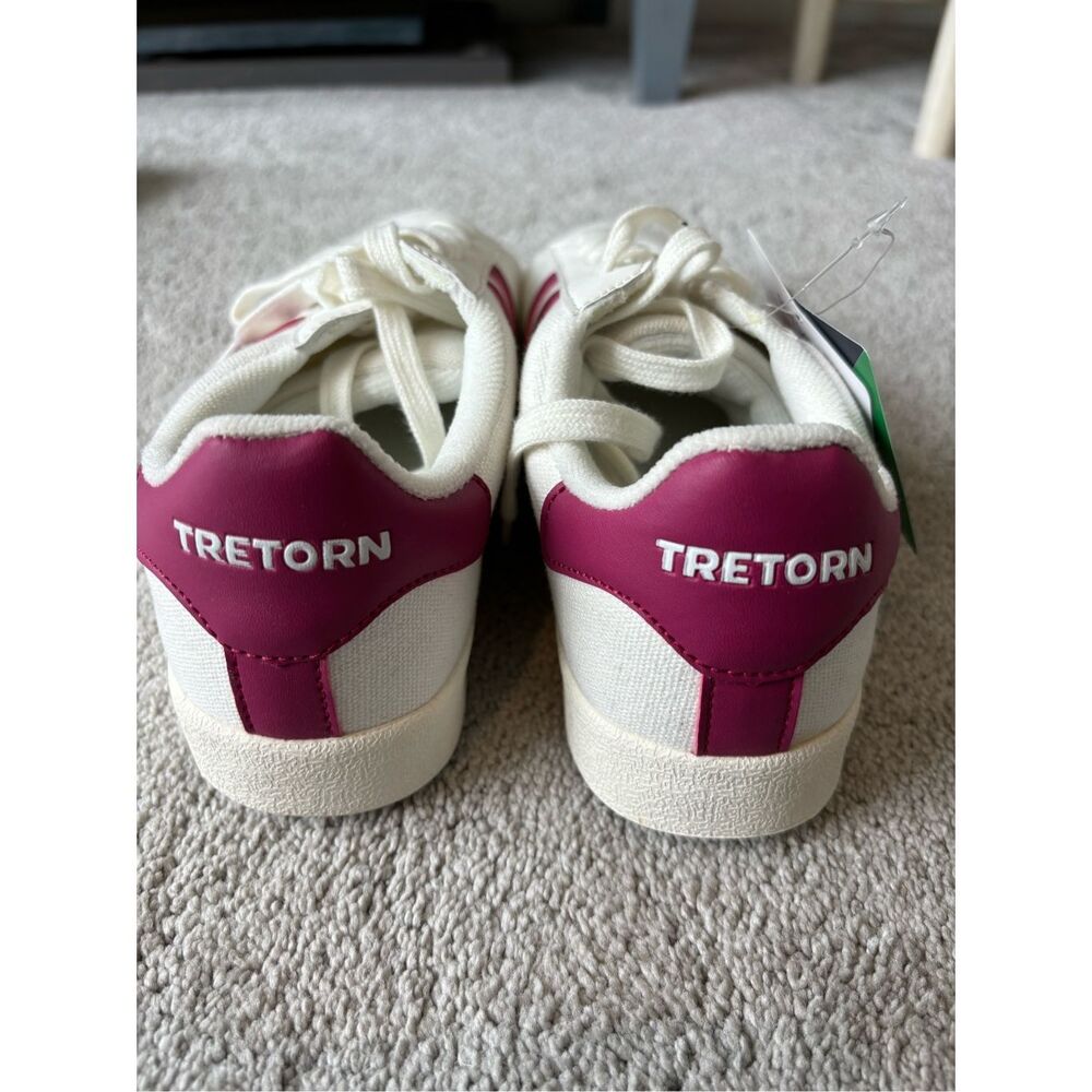 NWT Tretorn Blucher sneaker, white/magenta, $80 - Picture 4 of 7